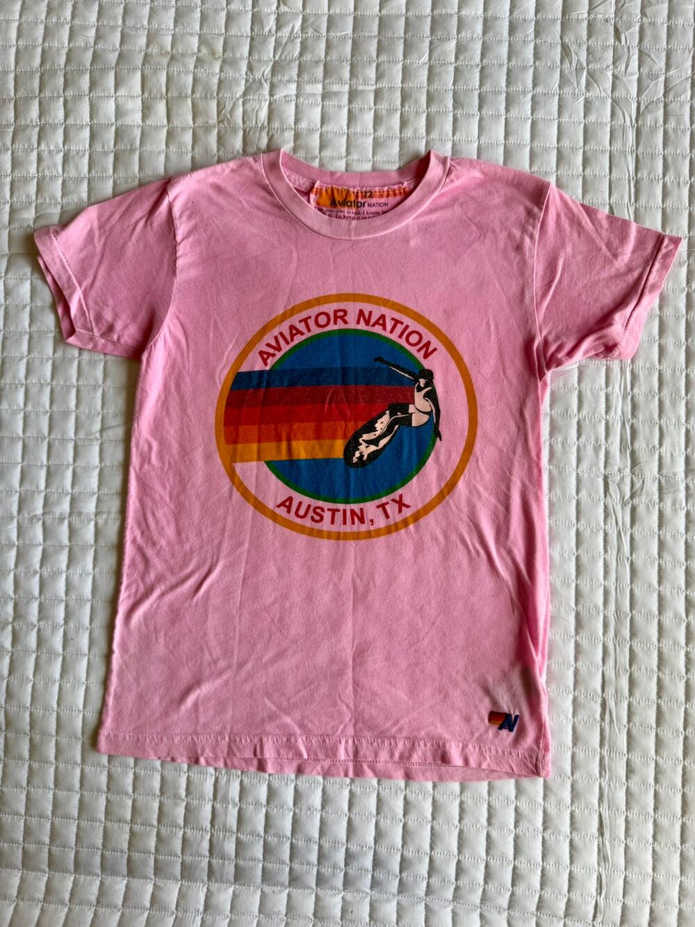 Aviator Nation Kid's Logo T-Shirt Size 12